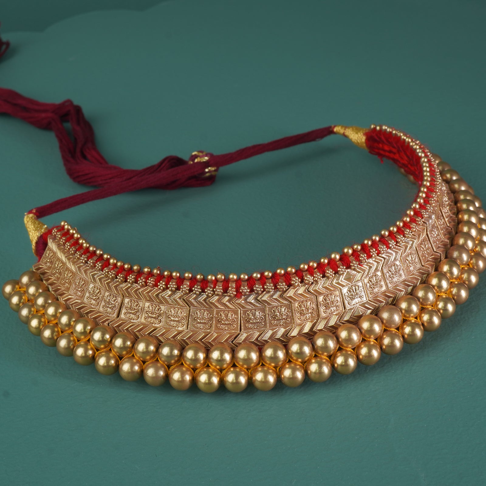 handmade silver vajratik necklace desing in 92.5 silver