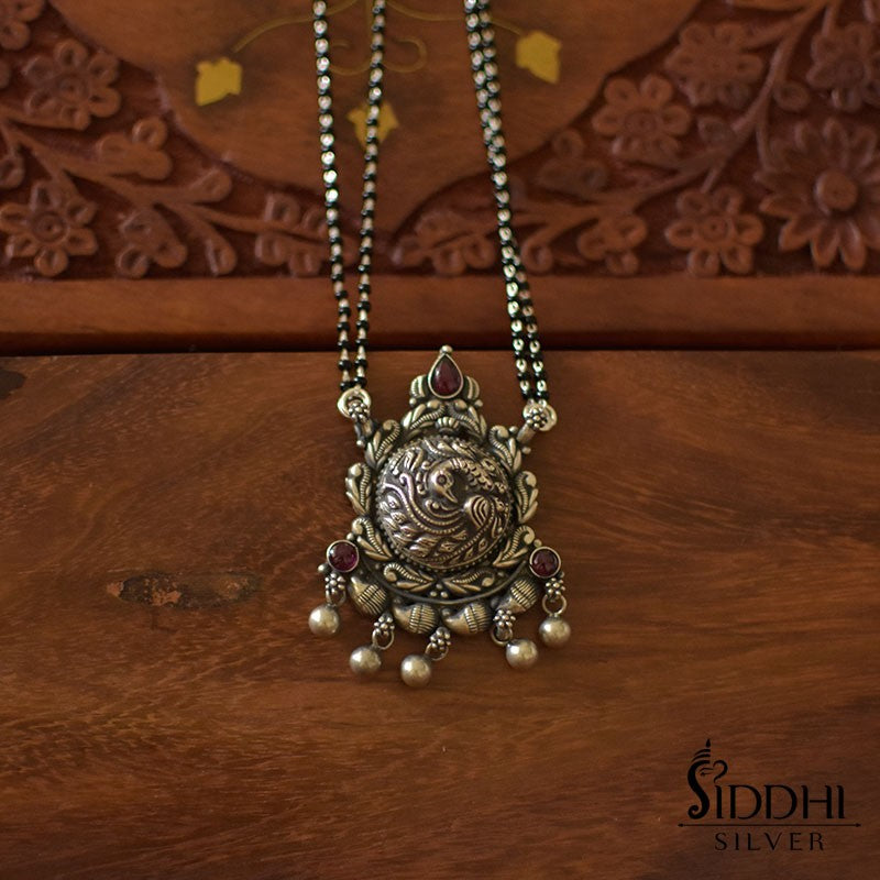 Chain mangalsutra pipe peacock paan pendal