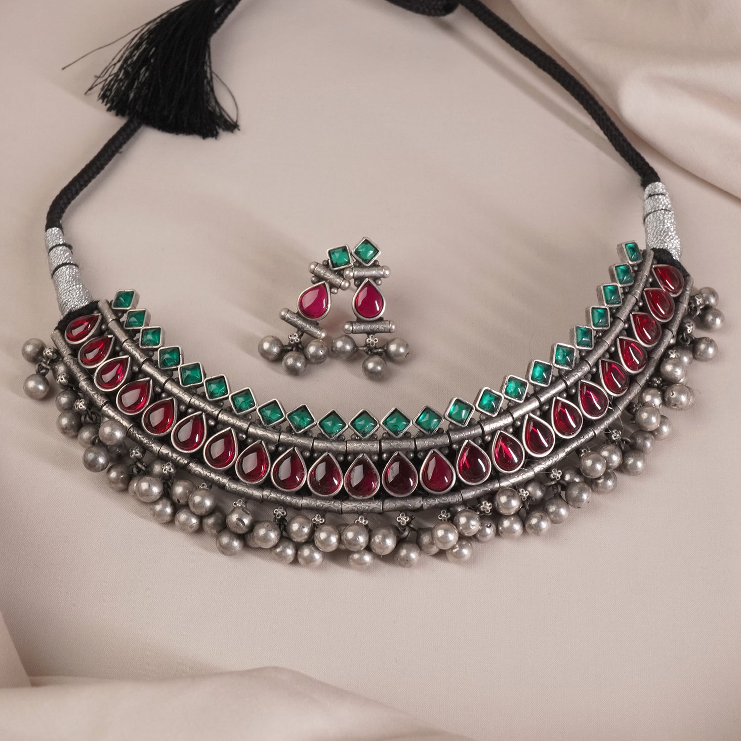 shop silver maharashtrian necklace design at affordable prices in kolhapur
