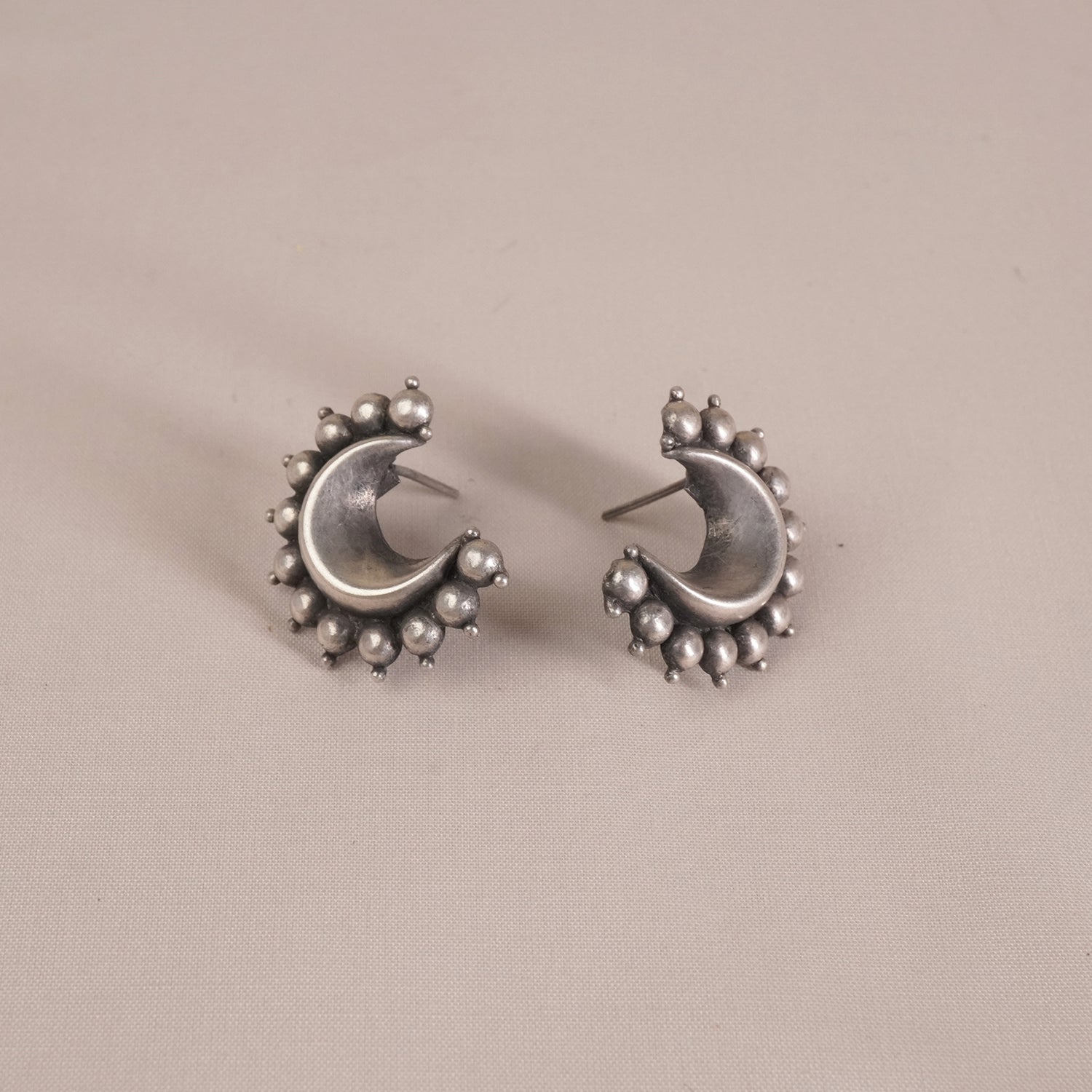 Silver Chota Chandrakor Earrings