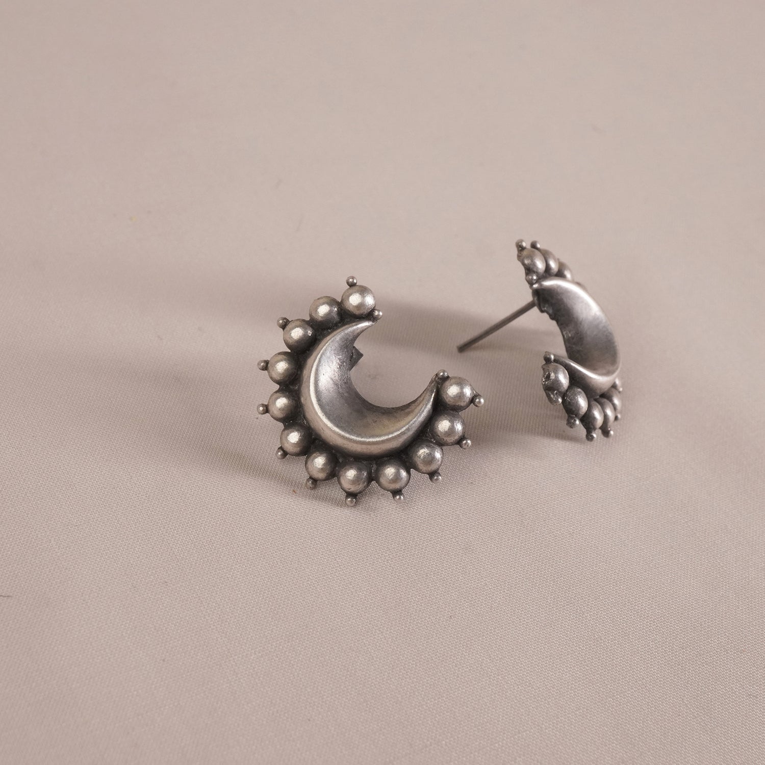 Silver Chota Chandrakor Earrings