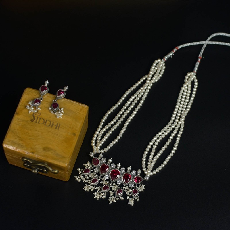 handmade silver tanmani earrings