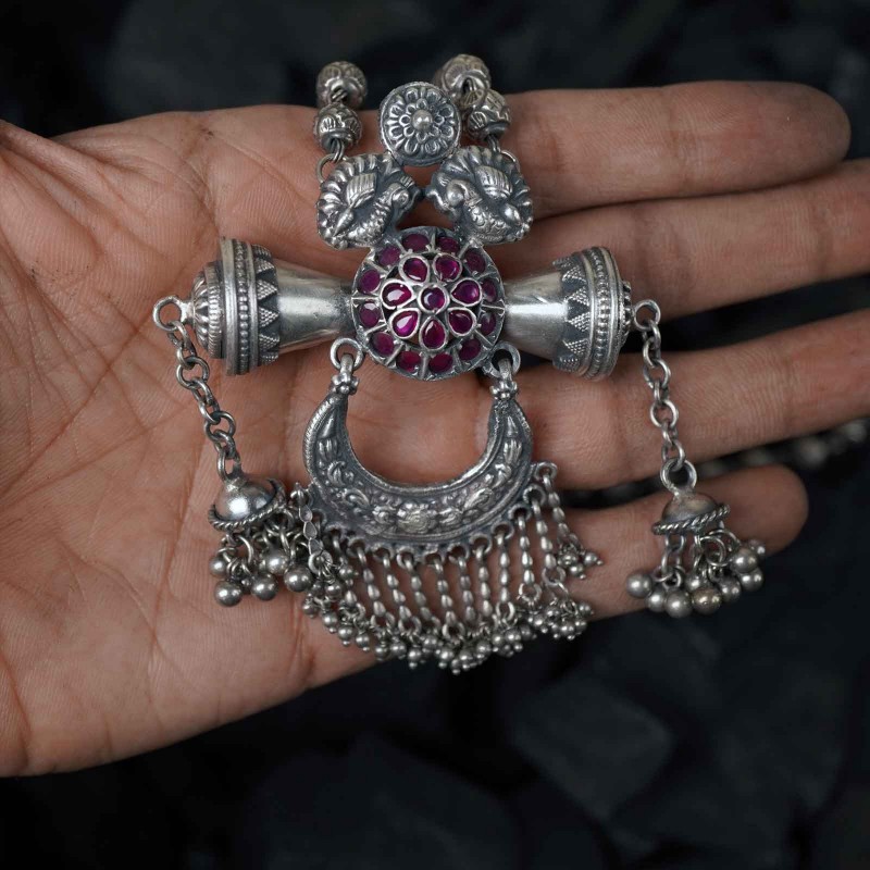 exquisite silver pendant