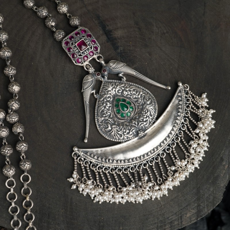 Intricately Designed Tribal Pendant Necklace