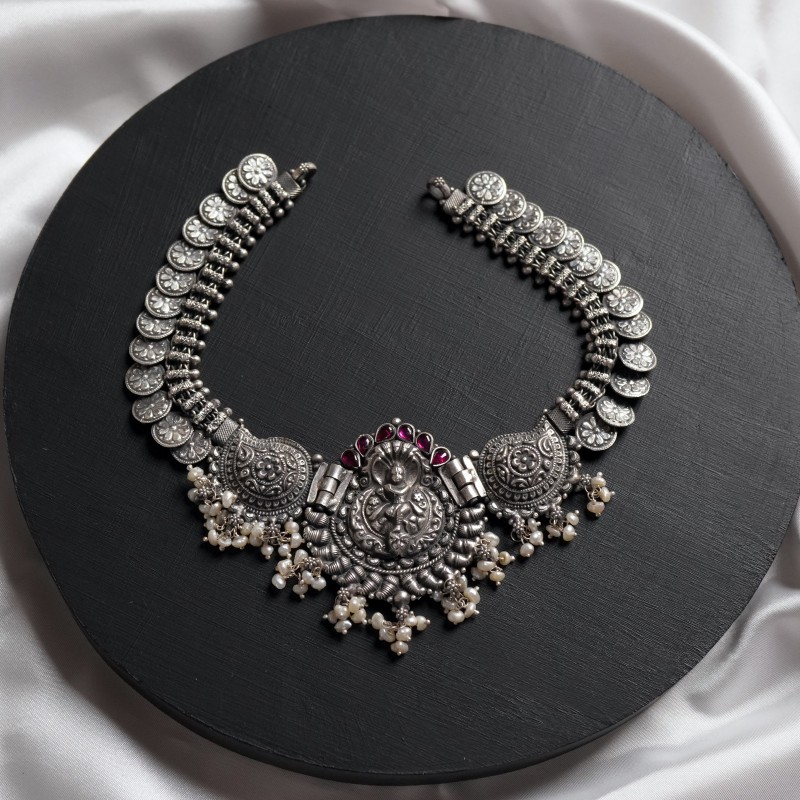 Handmade Silver Coin Necklace
