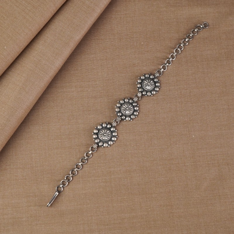 925 sterling silver bracelet for women flower fashion jewelry – Lenzo
