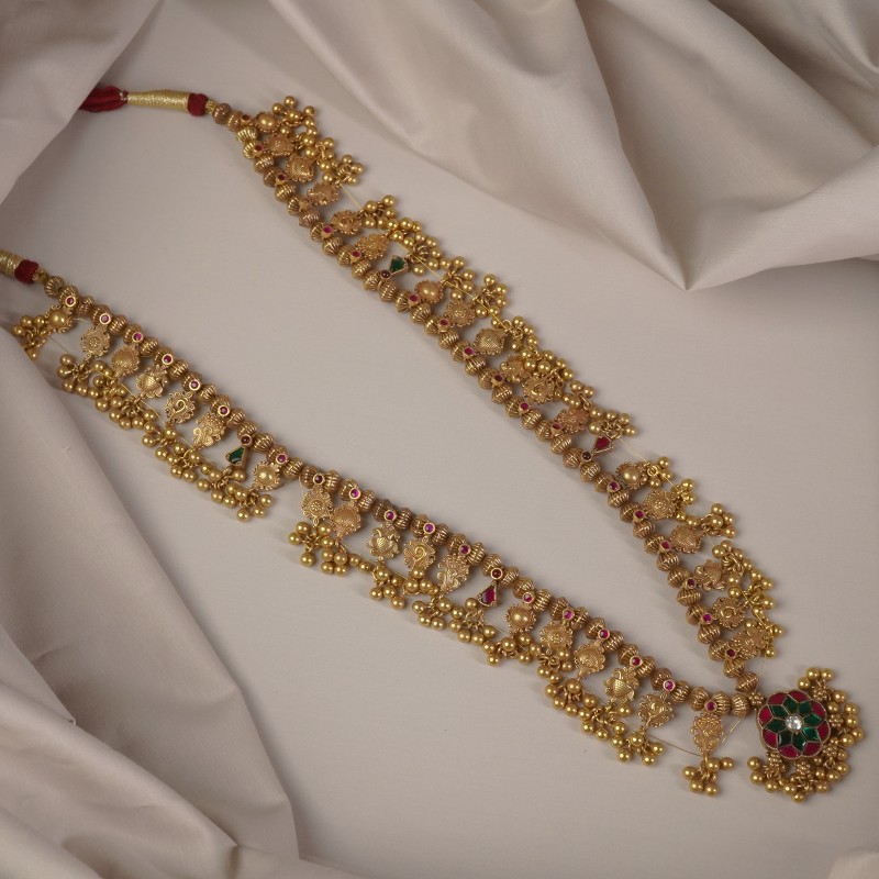 long marathi necklace design
