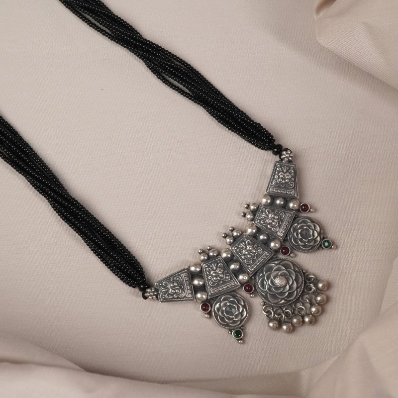 silver kirthimukh pendant