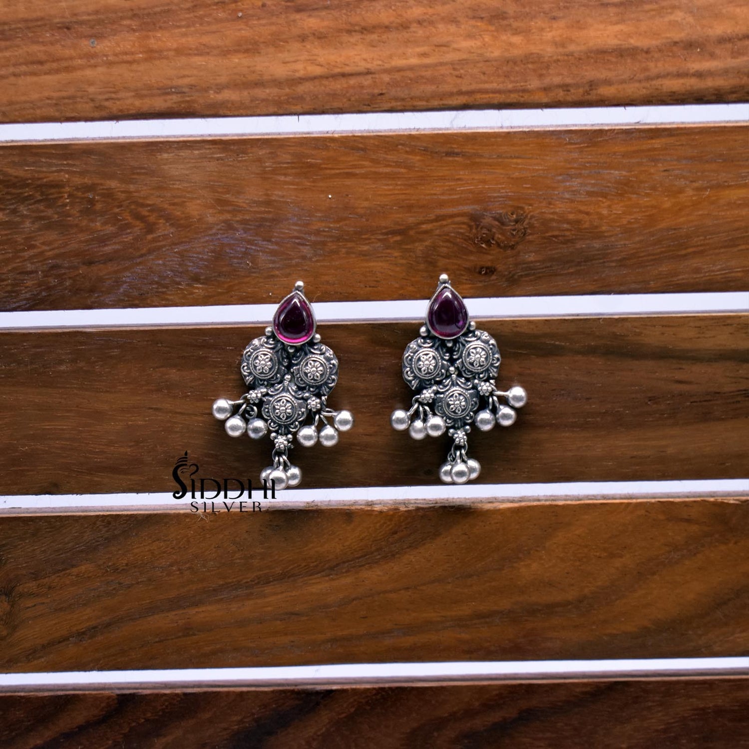 3 suryafull earrings