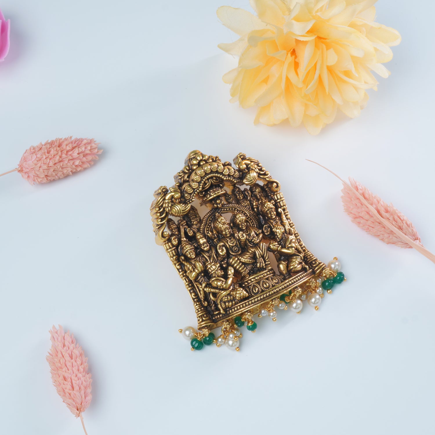 Ultra Light Weight Silver Nakshi Pendant