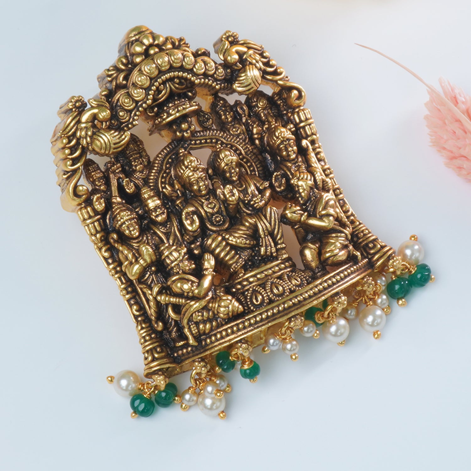 Ultra Light Weight Silver Nakshi Pendant