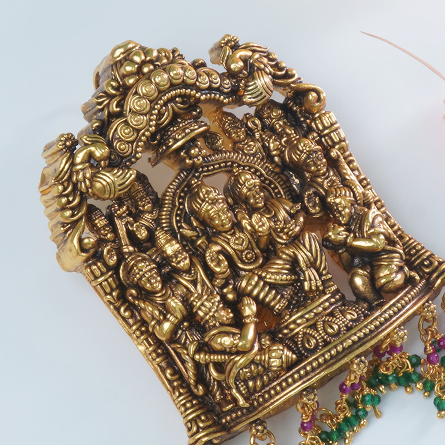 Ultra Light Weight Silver Ram Darbar Pendant