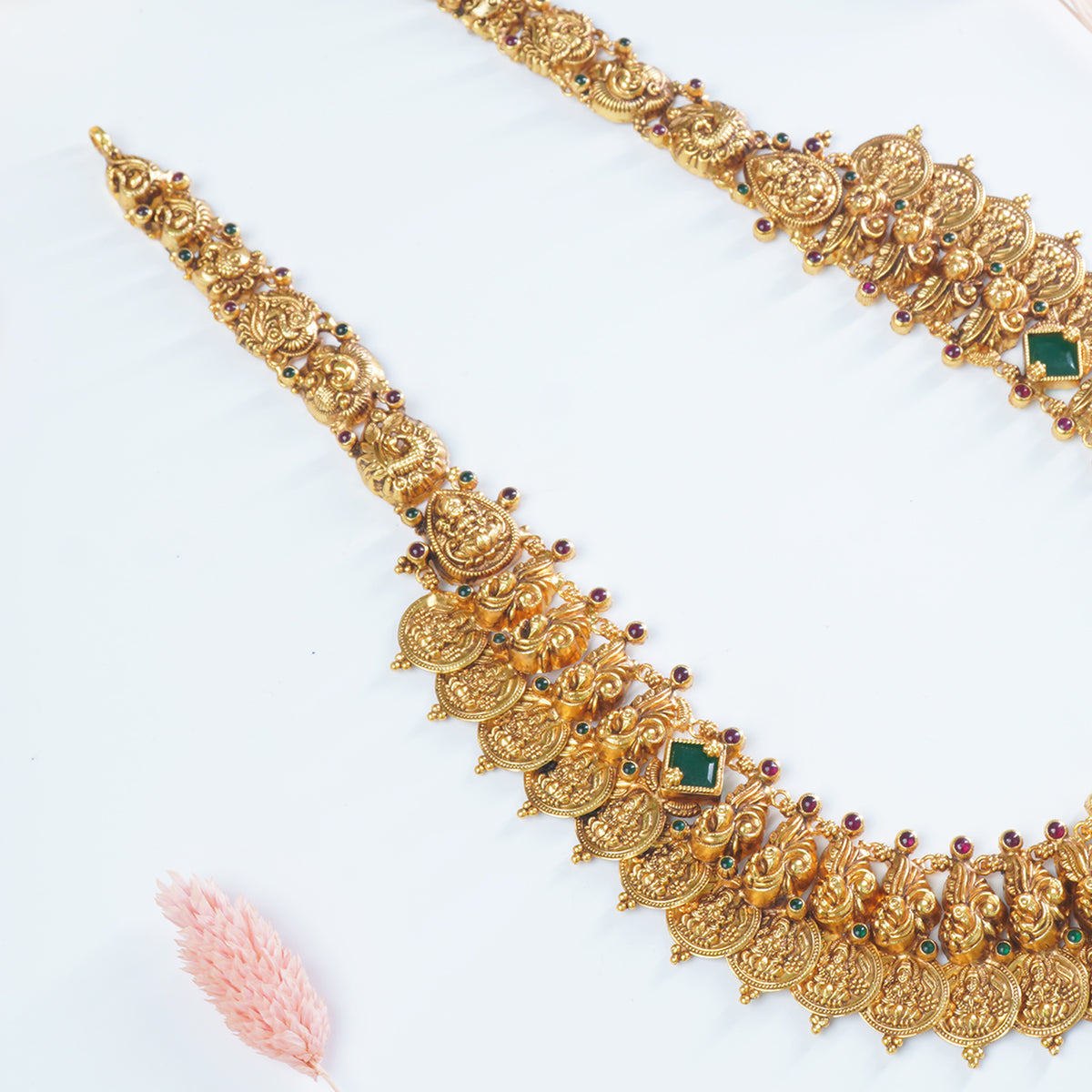 925 silver temple style kasu haram craftsmanship