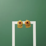 Exact gold copy pure silver gold plated stud earrings