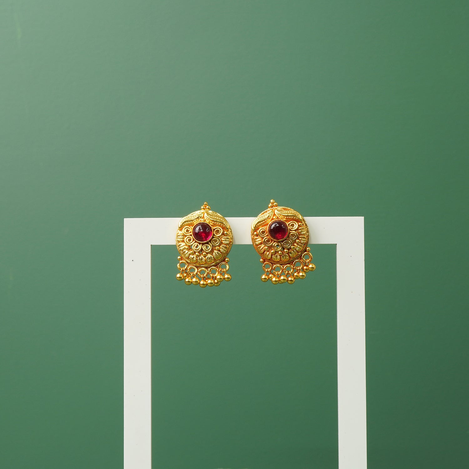 Exact gold copy pure silver gold plated stud earrings