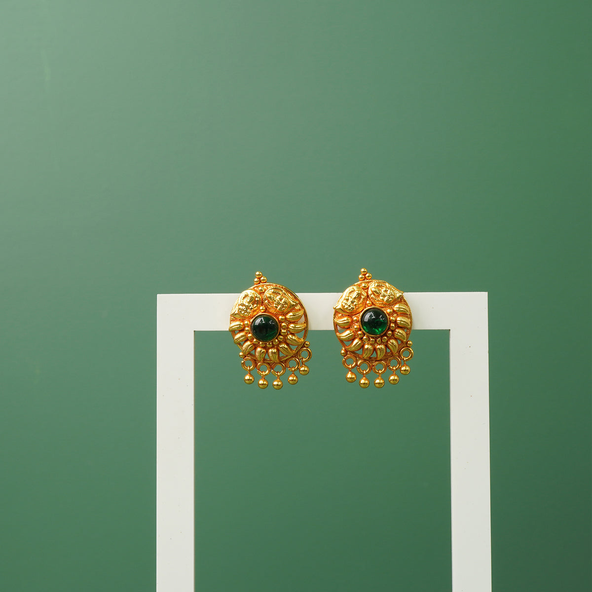 Exact gold copy pure silver gold plated studs