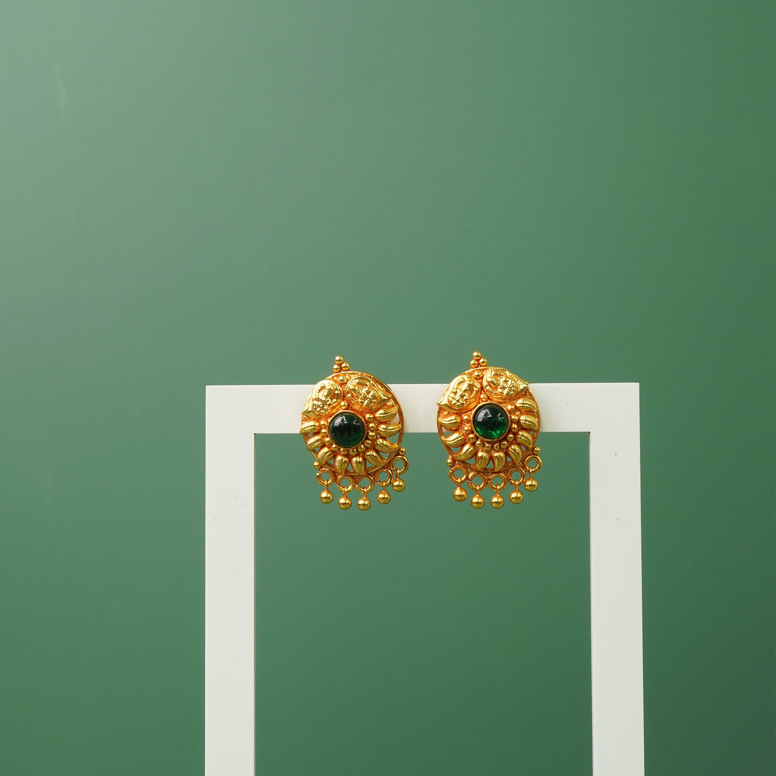 Exact gold copy pure silver gold plated studs