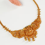 Gold plated light weight silver necklace design