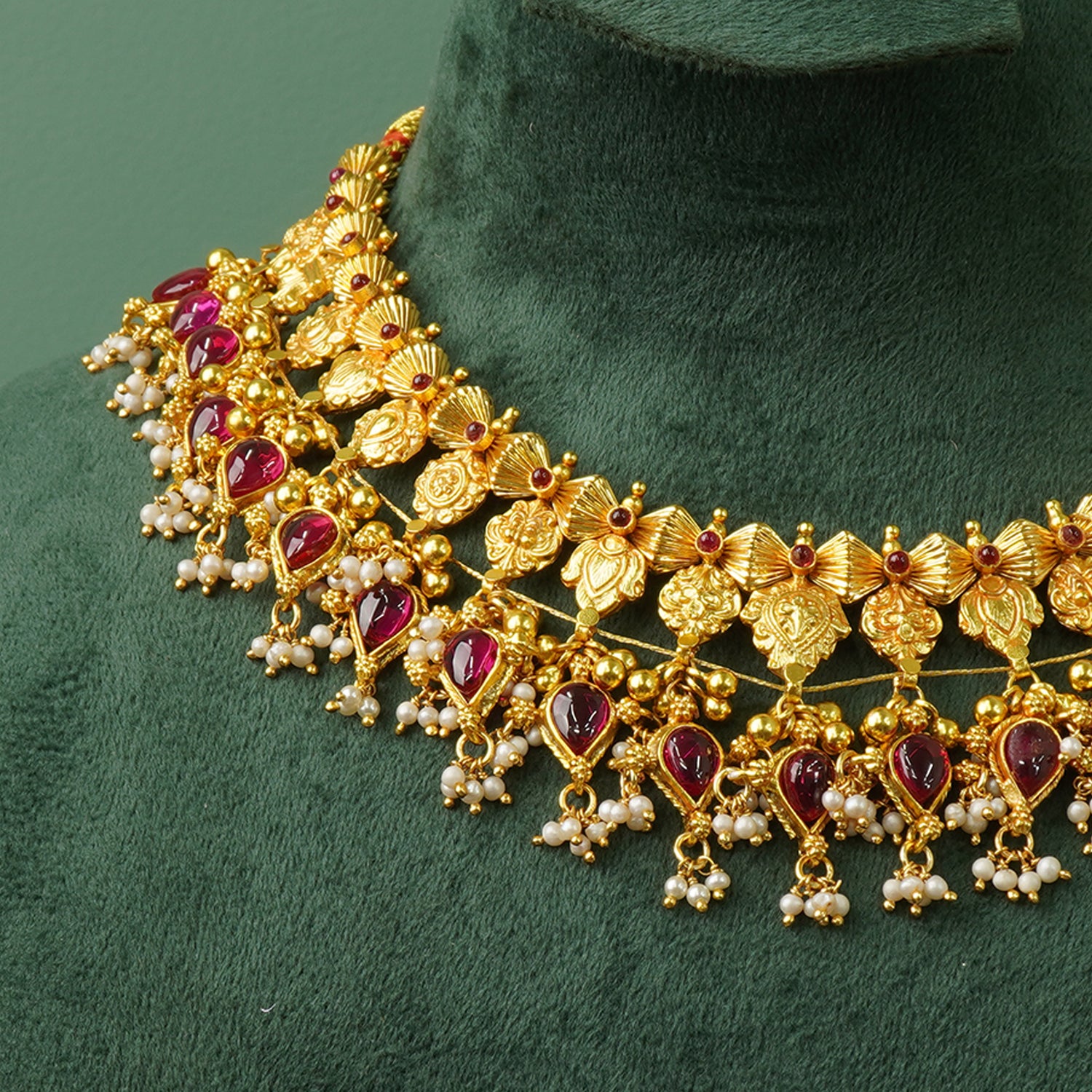 Handcrafted 925 silver Kolhapuri Saaj craftsmanship