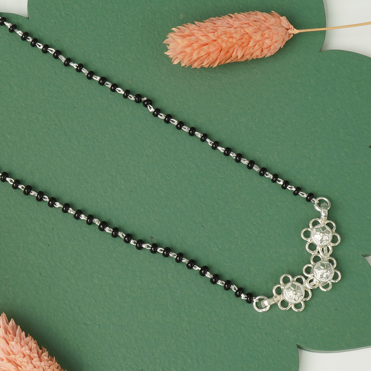 Minimal silver mangalsutra daily styling