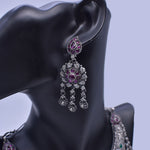 Nakashi hasli silver necklace detail