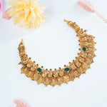 Pure 925 silver short kasu haram necklace