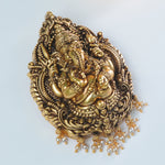 Pure silver Gajraj Ganesh pendant