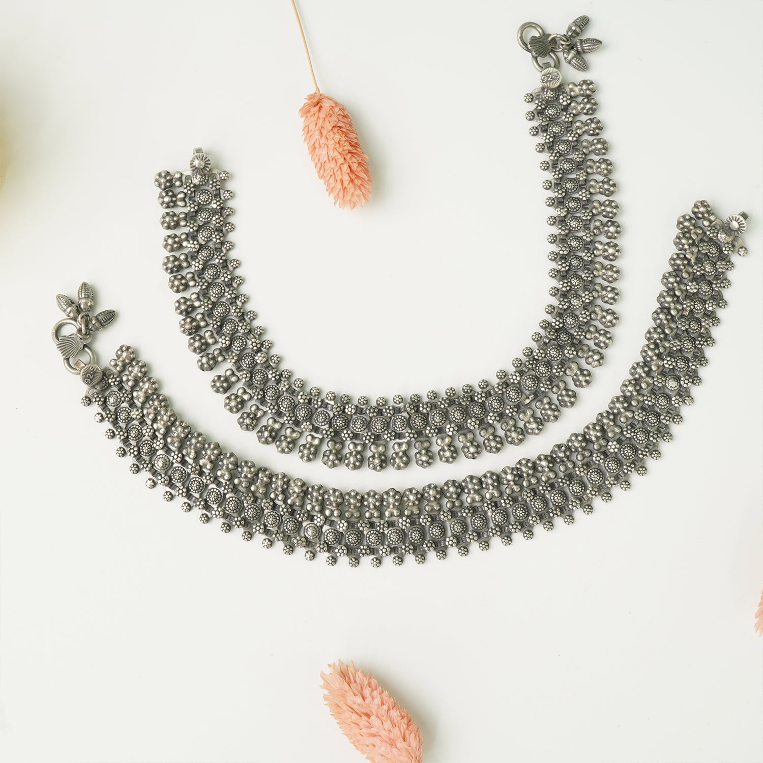 Silver anklet design online