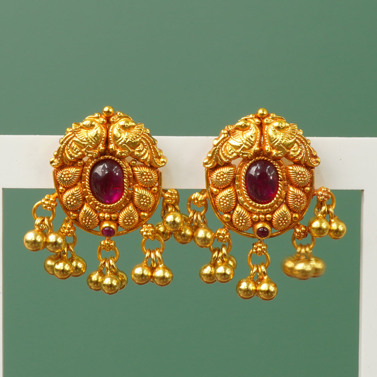Silver earrings that look just like gold