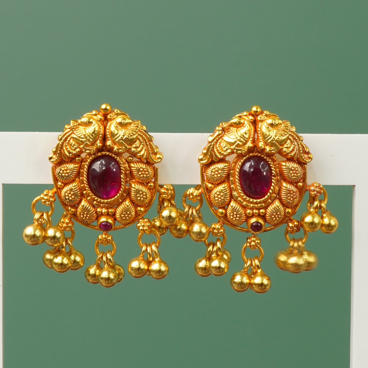 Silver earrings that look just like gold