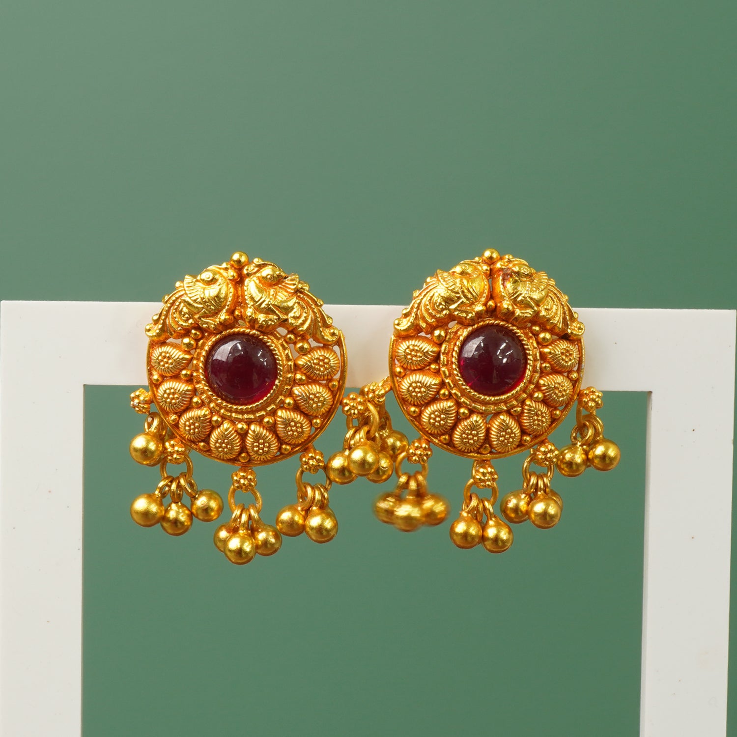 Silver gold plated earrings that look like gold