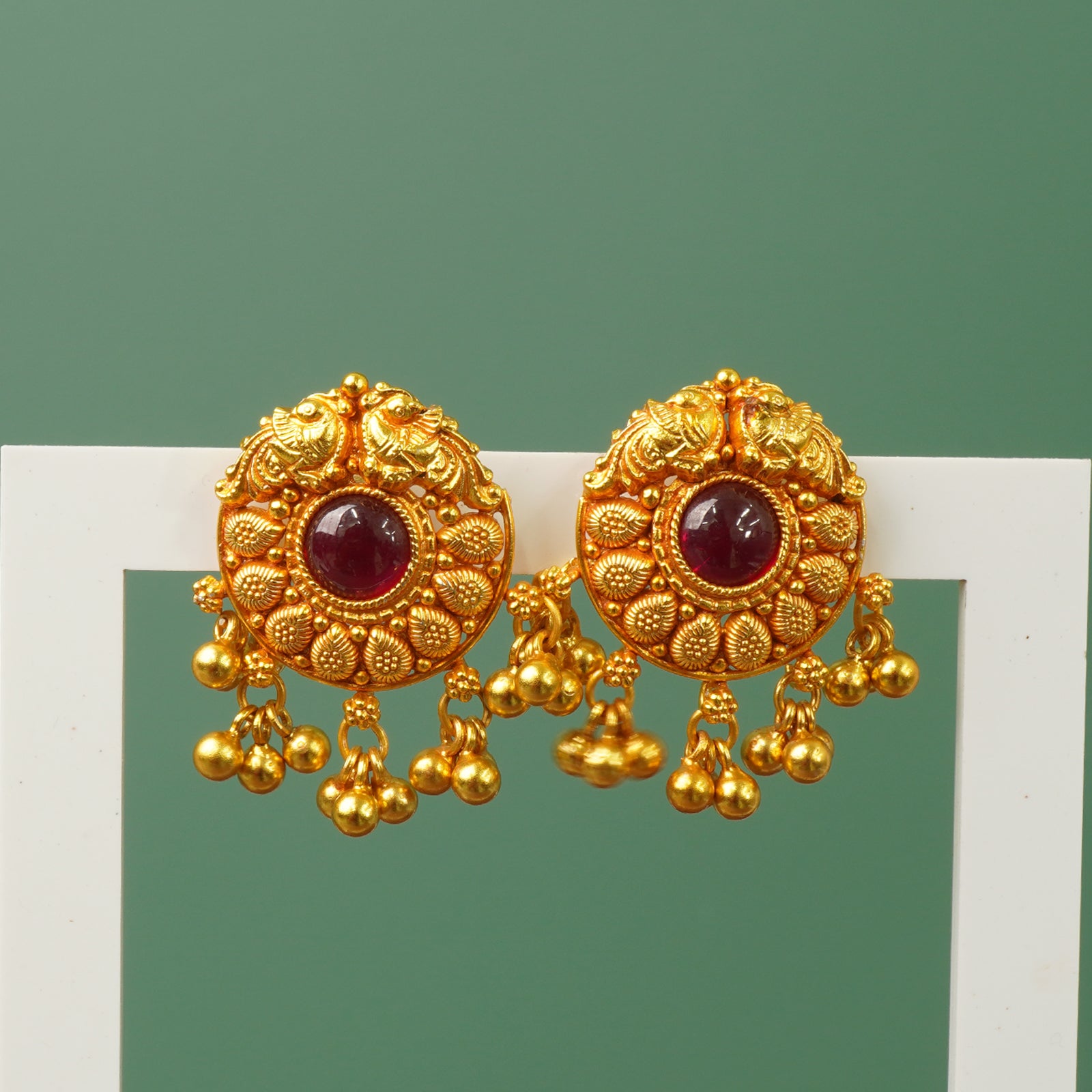 Silver gold plated earrings that look like gold