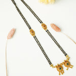 Silver gold plated short Vati Mangalsutra