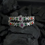 Silver navratna bangle 925 silver