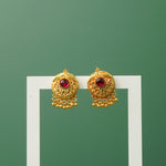 Silver studs that look like gold