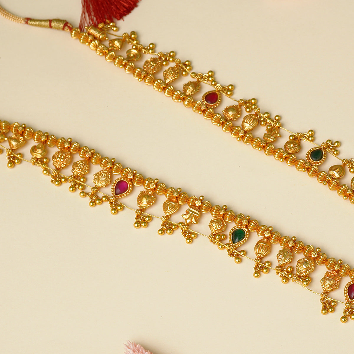 Traditional Kolhapuri saaj craftsmanship in 925 silver