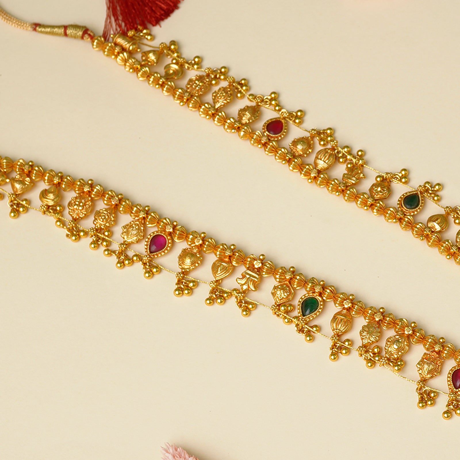 Traditional Kolhapuri saaj craftsmanship in 925 silver