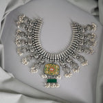Unique silver necklace with filigree work