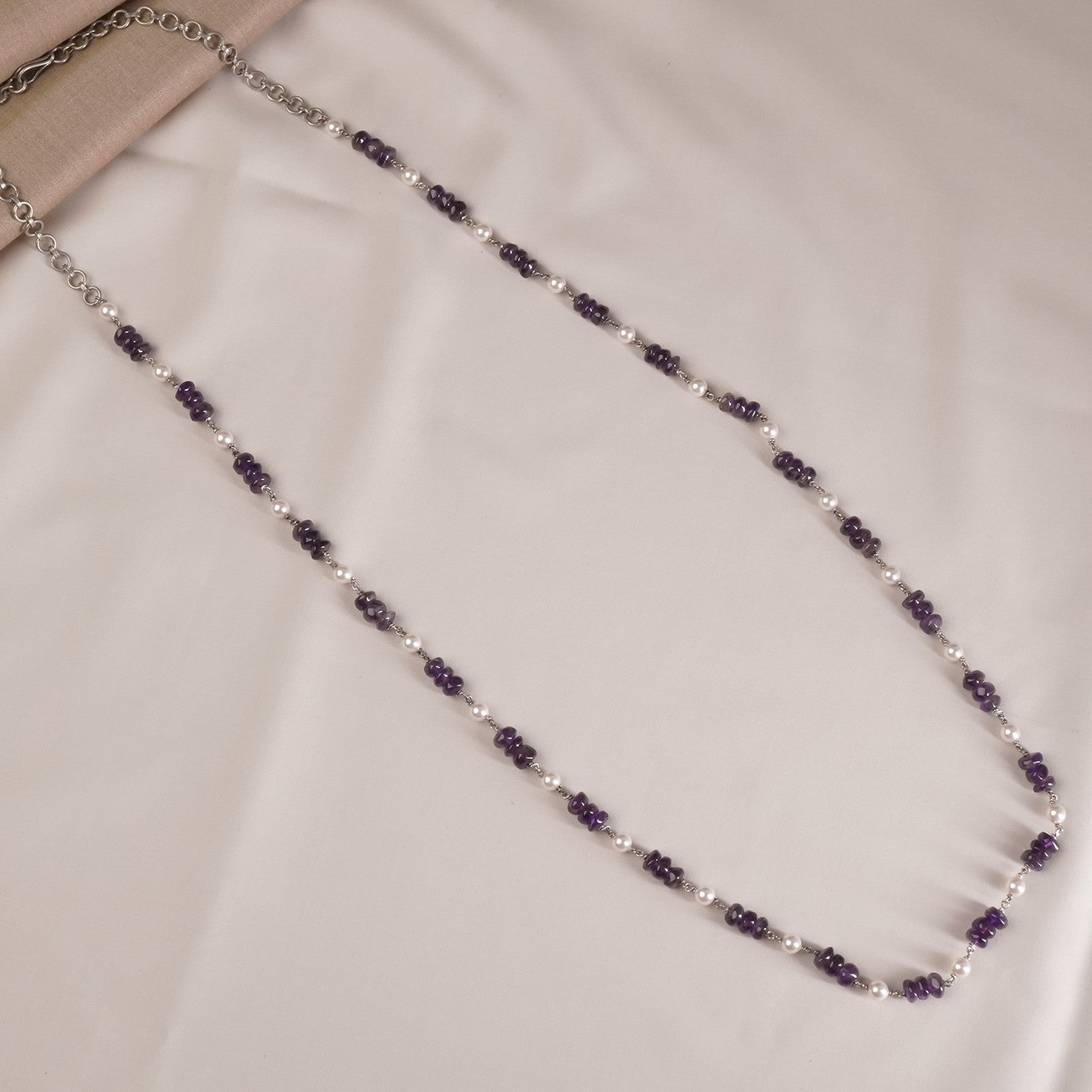 Amethyst Silver Chain