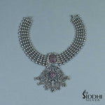 silver chattai necklace