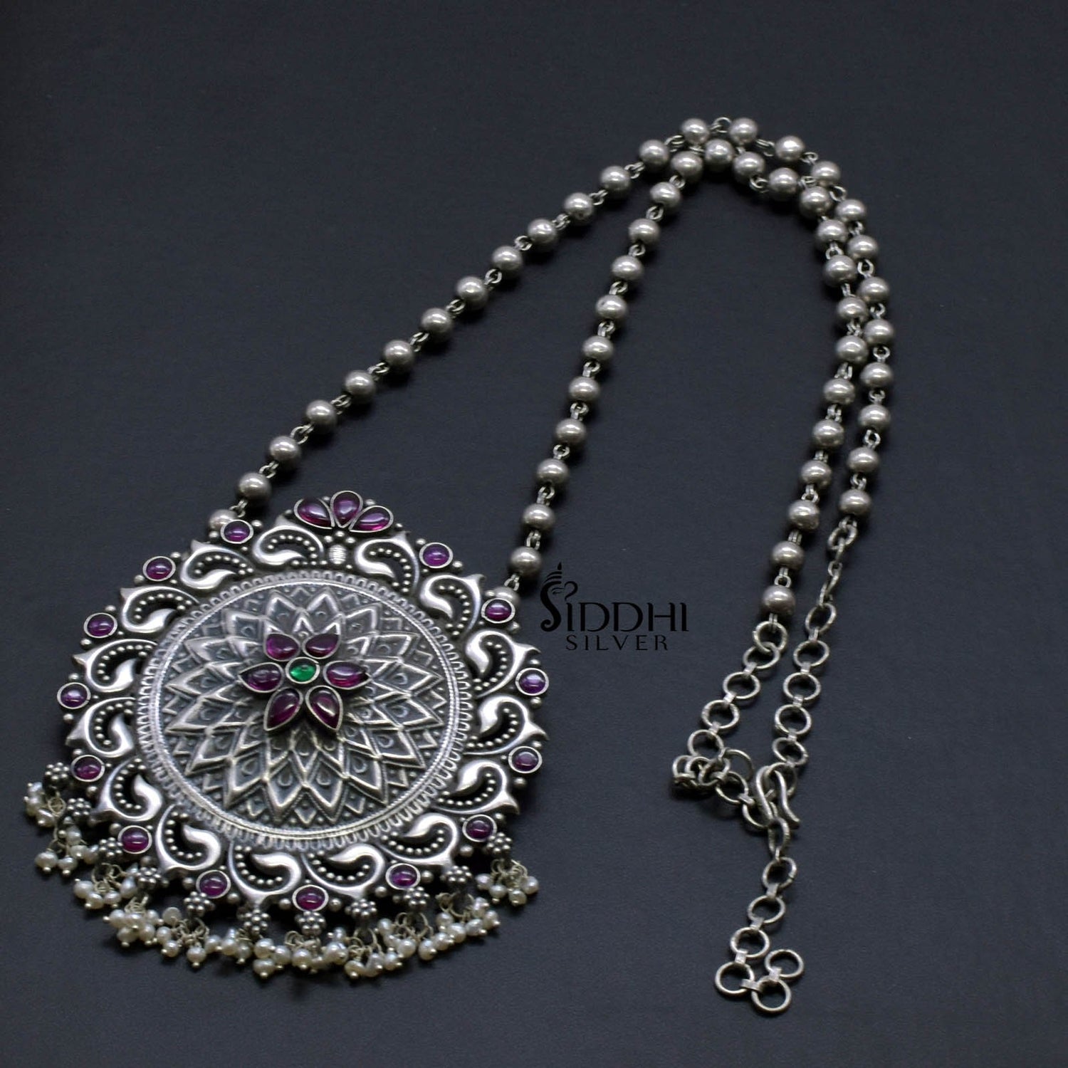 Bada suryafull ball chain necklace