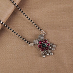 buy pure silver oxidised Mangalsutra online India
