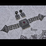 chokda silver choker