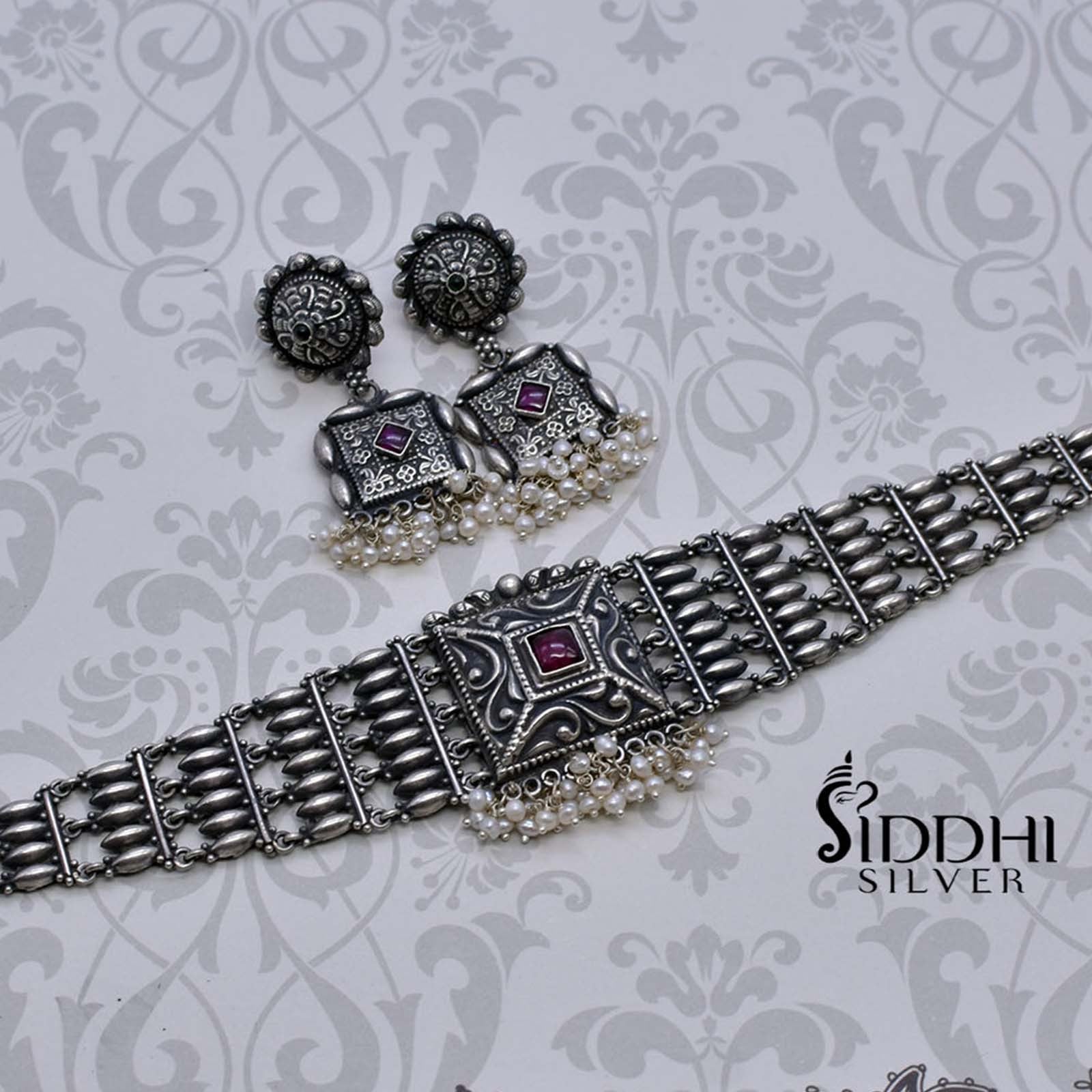 Choker chokda silver