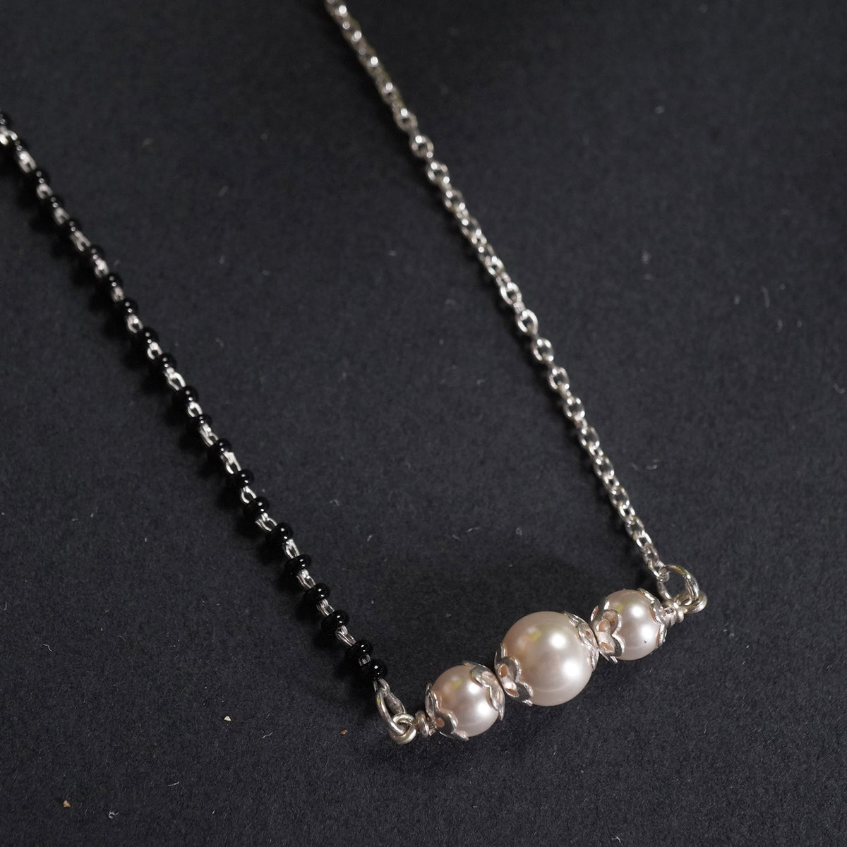 Contemporary pearl mangalsutra