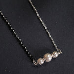 Contemporary pearl mangalsutra