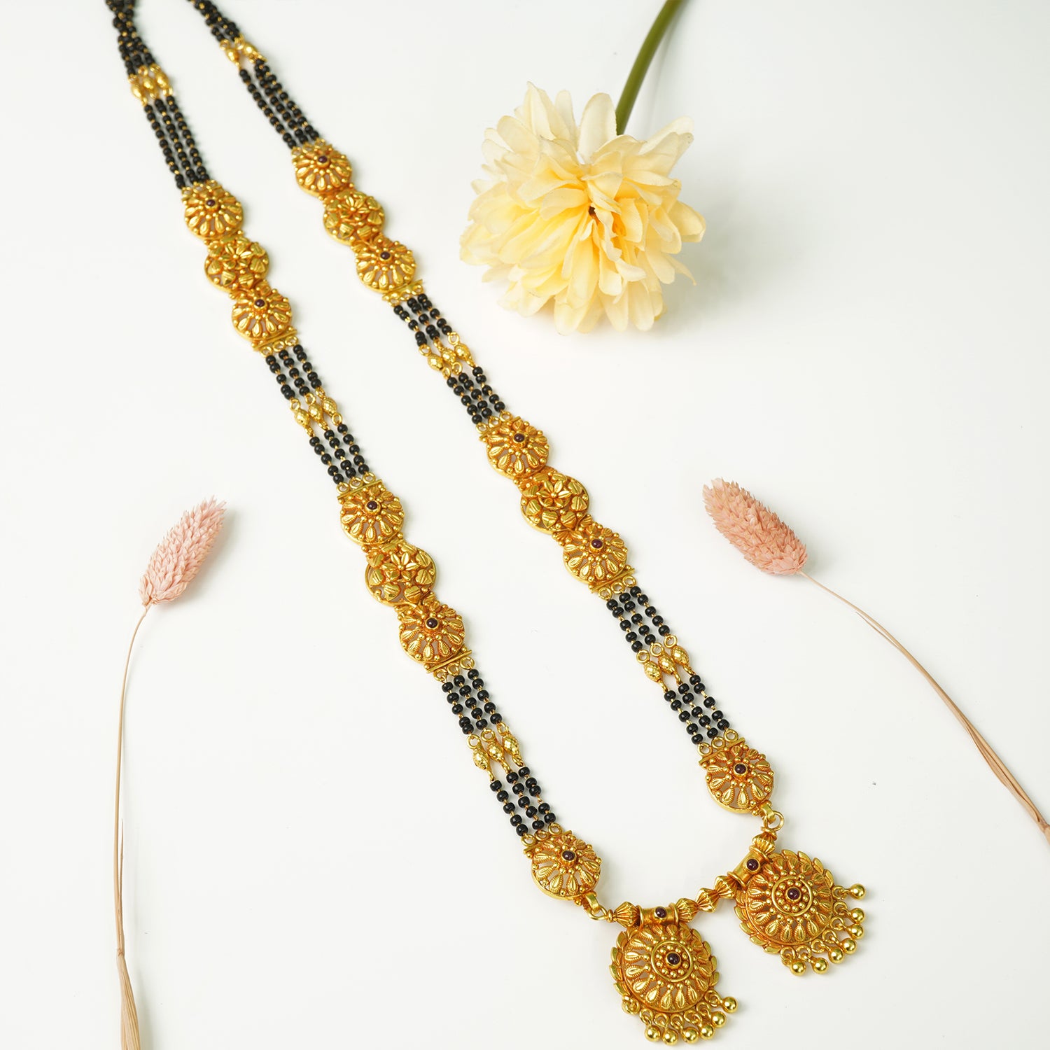 Shop Online Gold Plated Silver Vati Mangalsutra Design