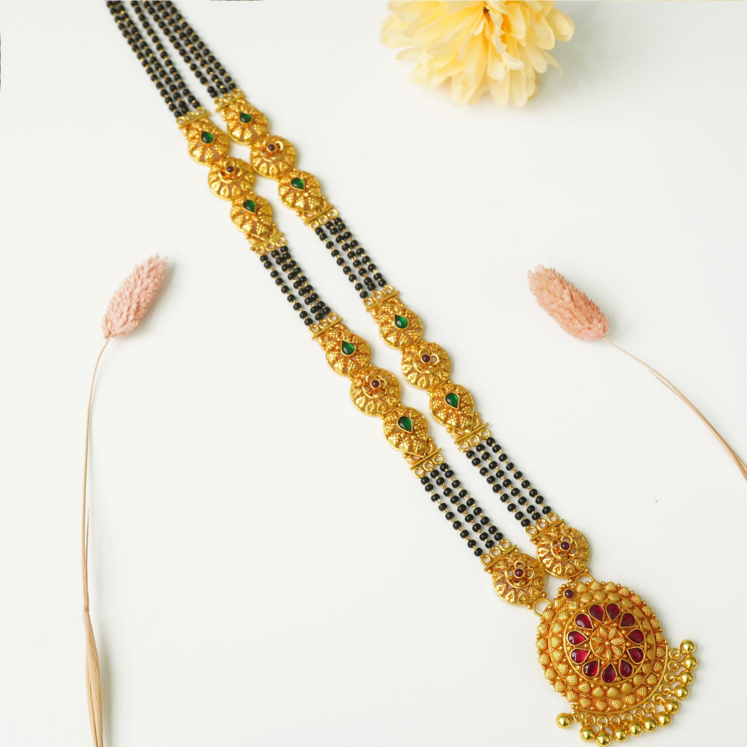 Shop Online Gold Plated Silver Mangalsutra That Looks Just Like Gold