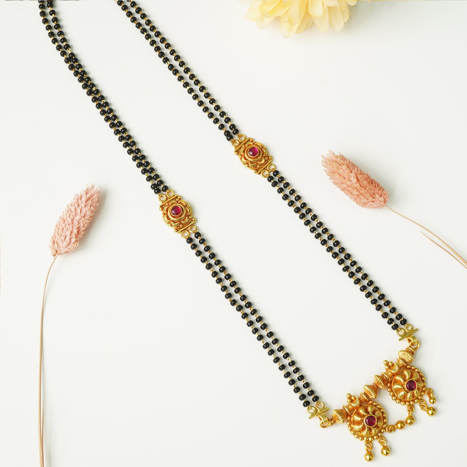 Shop Short Vati Mangalsutra Design In Silver Gold Plated