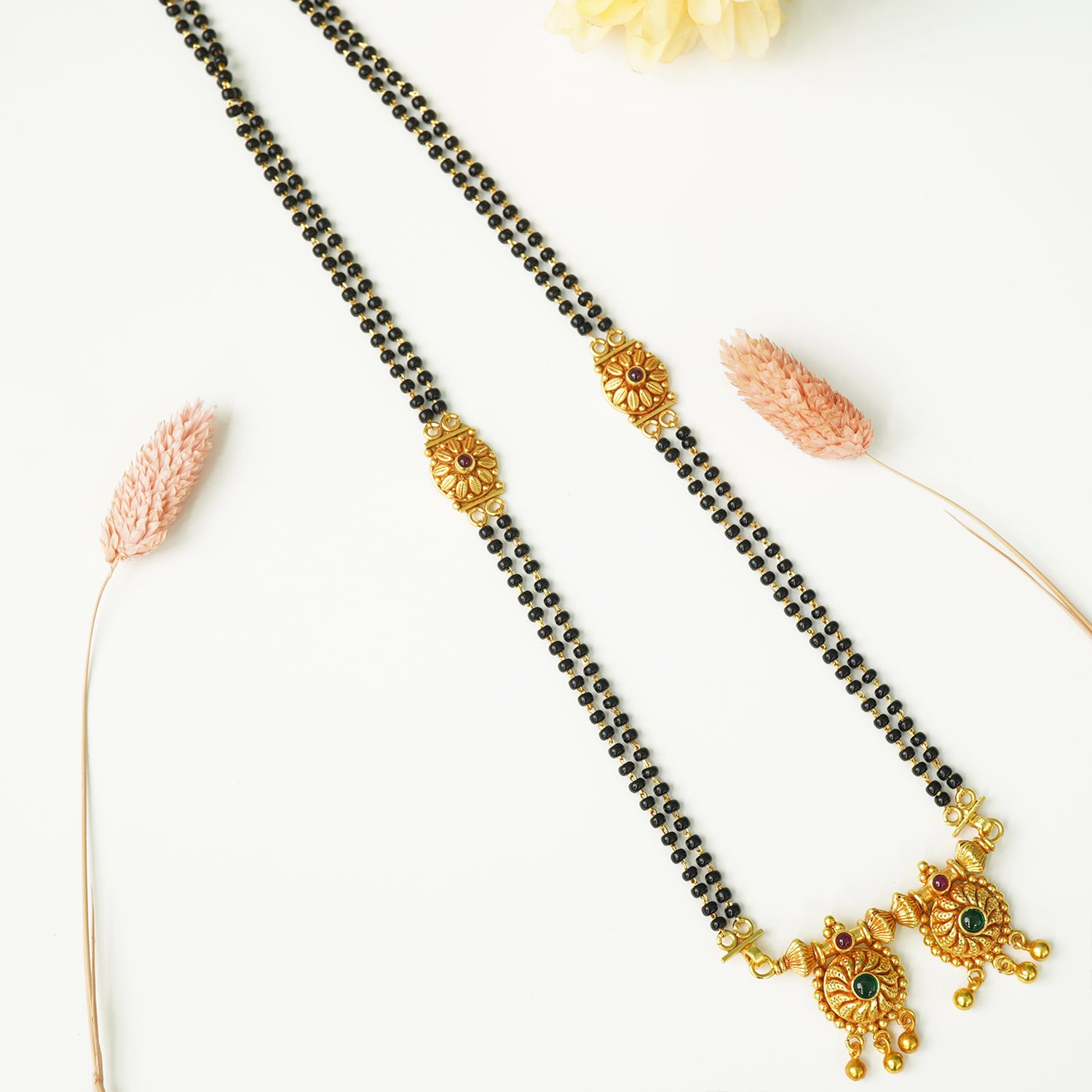 Shop Silver Gold Plated Short Vati Mangalsutra Designs Online